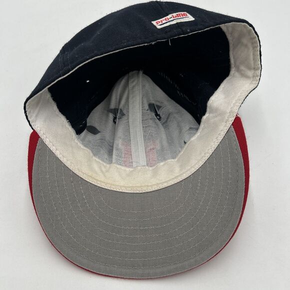 VTG 90s Ole Miss Rebels Pro Line NCAA Fitted Wool Sports Hat Baseball Cap 7 5/8 - Picture 4 of 6